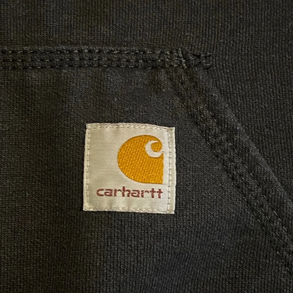 Carhartt Hoodie XL Tall Black K121 Loose Fit Workwear Equipment Share Logo Gym
